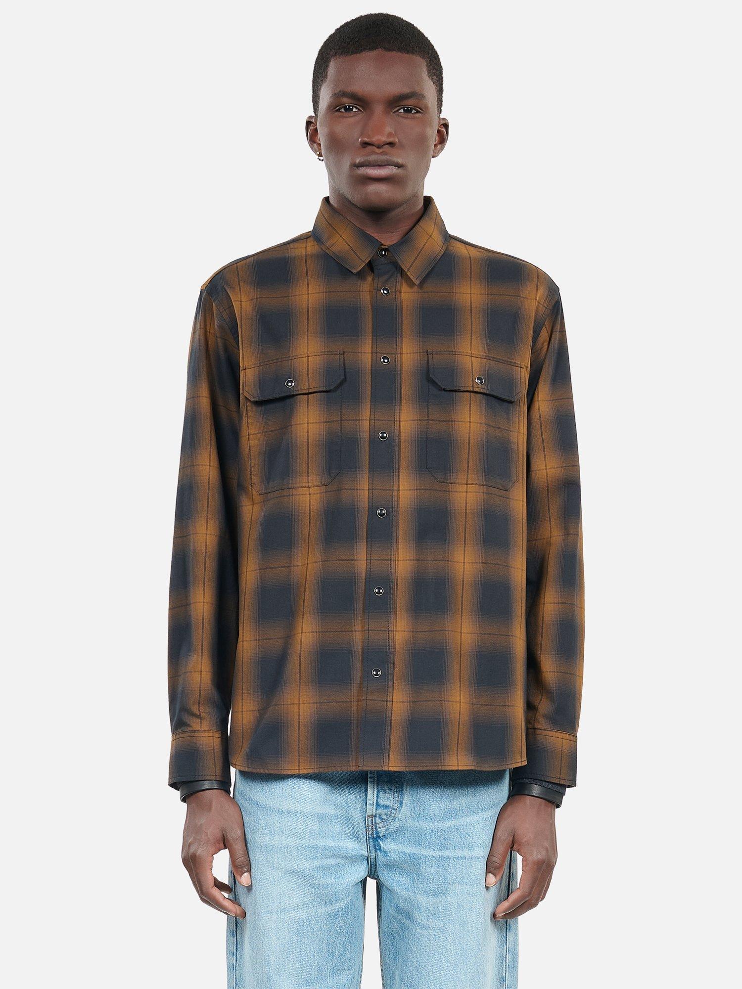 Product image 4 of 7, which shows THE KOOPLES Tartan Cotton Shirt, Dark Brown, XXL