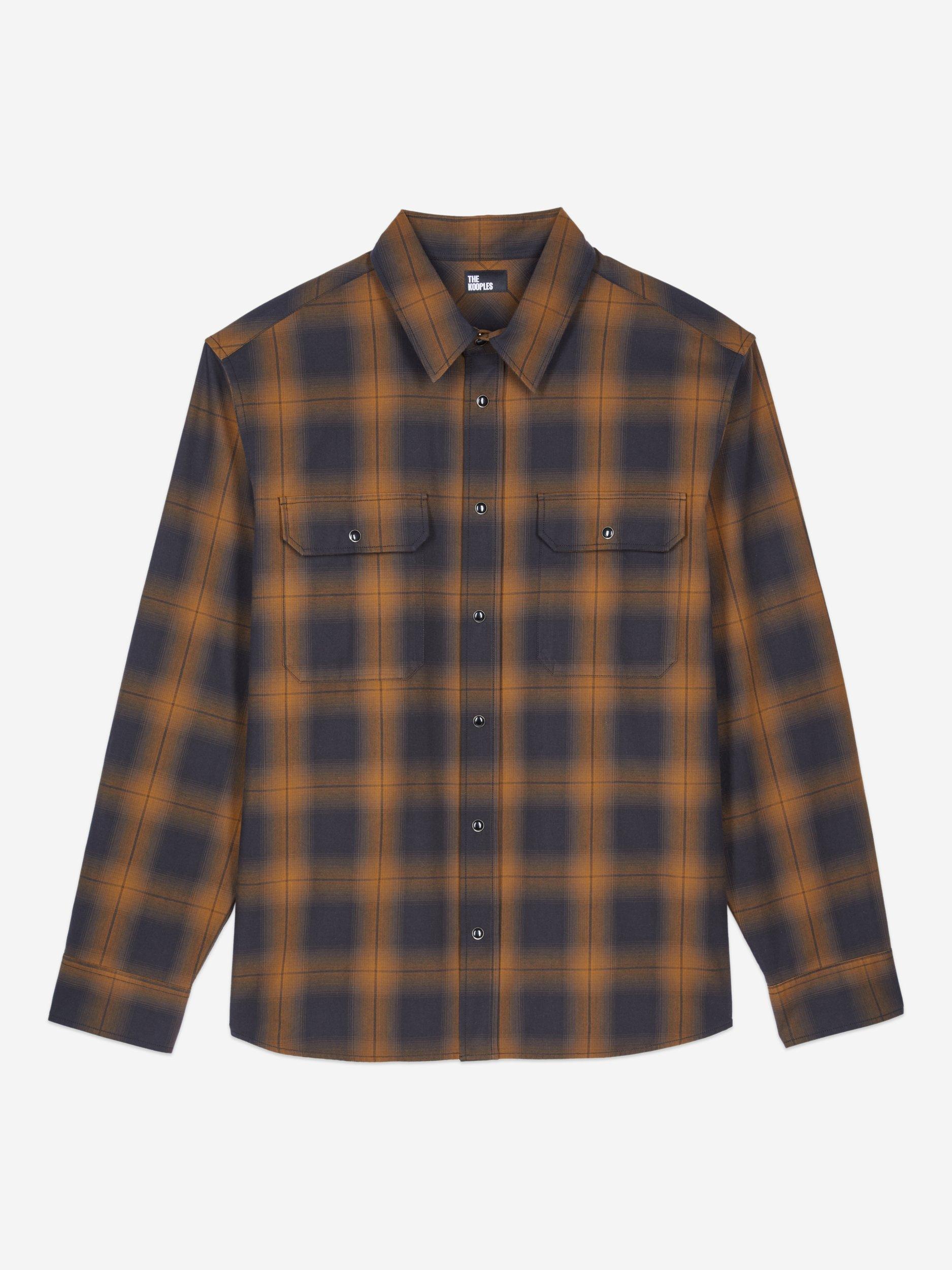 Product image 5 of 7, which shows THE KOOPLES Tartan Cotton Shirt, Dark Brown, XXL