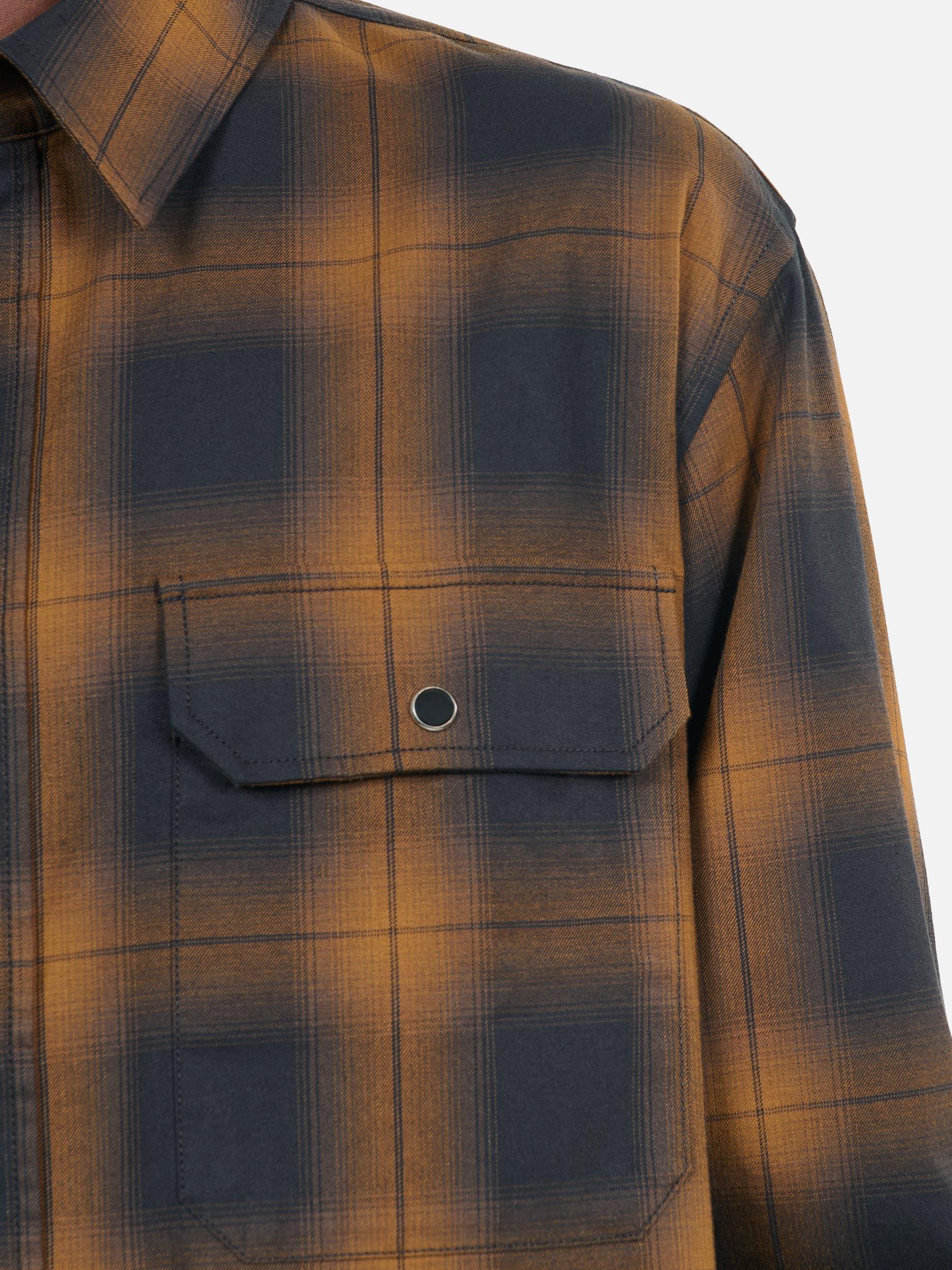 Product image 7 of 7, which shows THE KOOPLES Tartan Cotton Shirt, Dark Brown, XXL