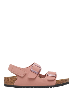 Birkenstock Kids' Milano Open Toe Sandals, Pink Clay, Pink Clay