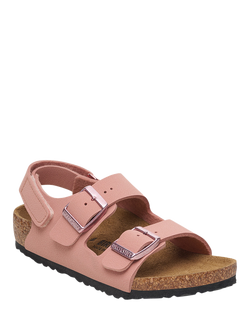 Birkenstock Kids' Milano Open Toe Sandals, Pink Clay - view 2, Pink Clay