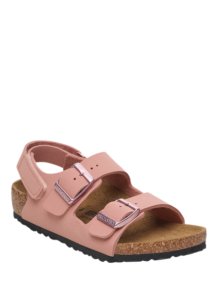 Birkenstock Kids' Milano Open Toe Sandals, Pink Clay - view 2, Pink Clay