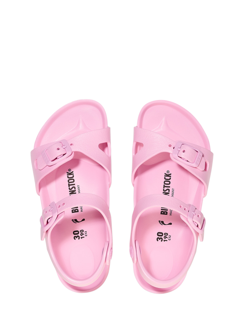 Product image 3 of 3, which shows Birkenstock Kids' Rio Sandals, Fondant Pink, EU24