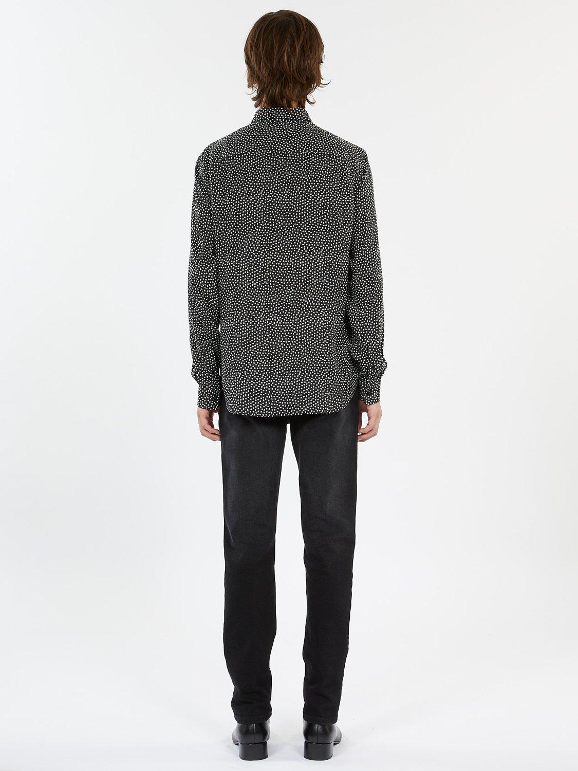 Product image 2 of 3, which shows THE KOOPLES Chemise Regular Fit Spot Print Shirt, Black/White, XXL