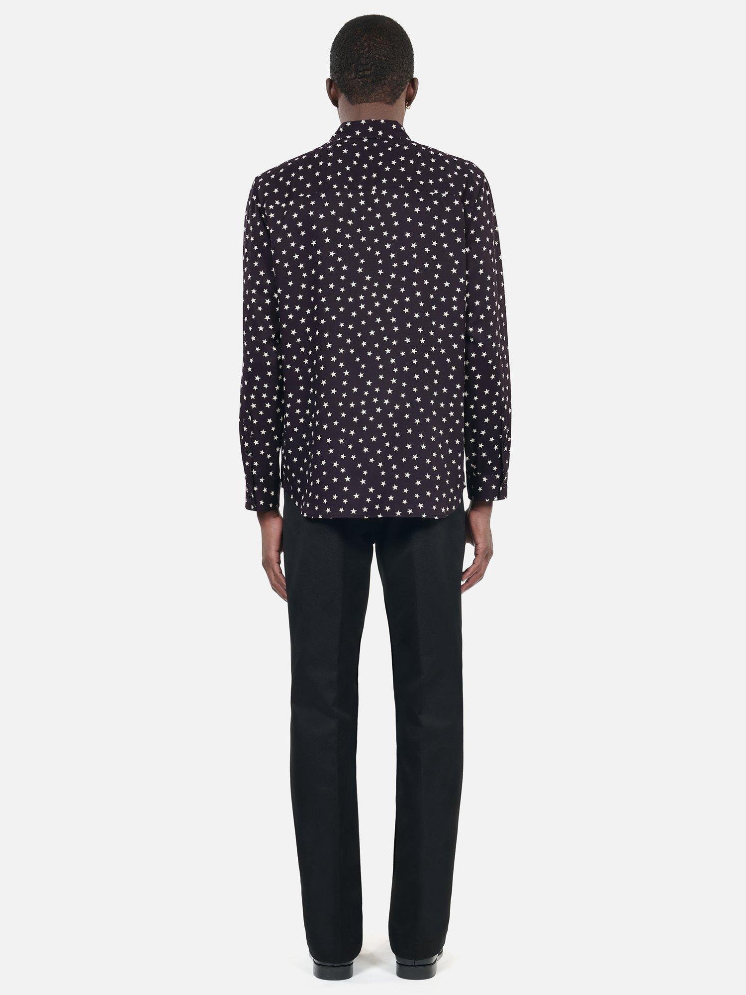 Product image 3 of 7, which shows THE KOOPLES Star Print Shirt, Black/White, L