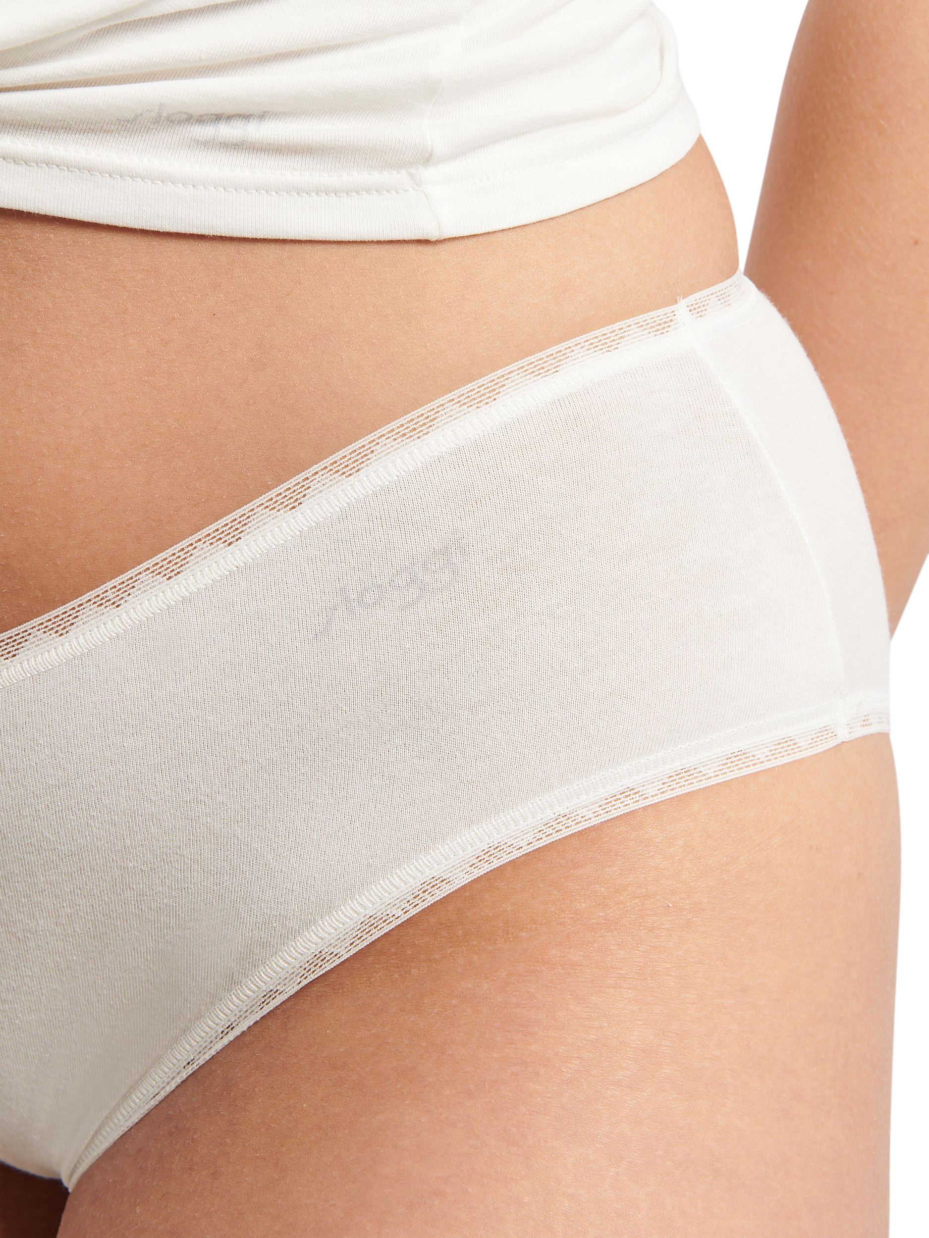 Product image 4 of 8, which shows sloggi GO Organic Cotton Midi Knickers, Silk White, L