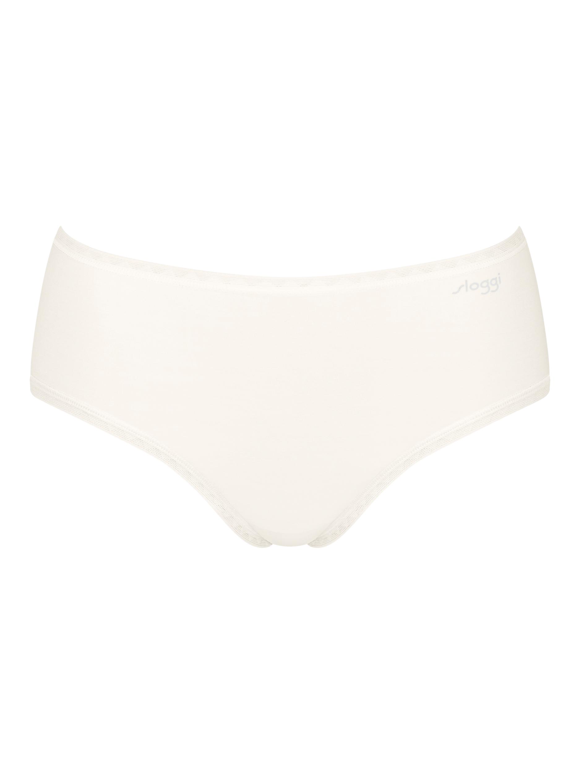 Product image 6 of 8, which shows sloggi GO Organic Cotton Midi Knickers, Silk White, L