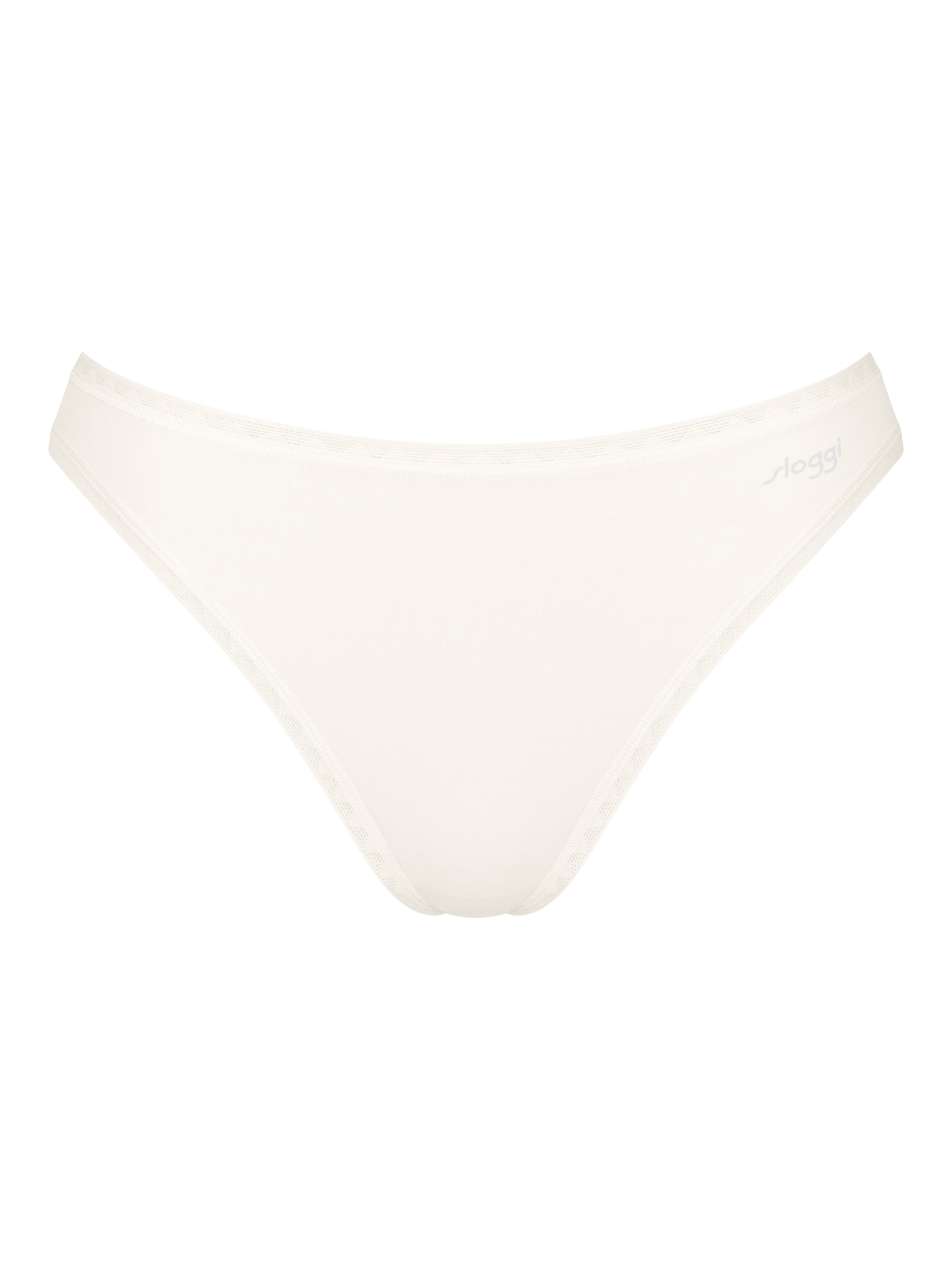 Product image 5 of 7, which shows sloggi GO Organic Cotton Tai Knickers, Silk White, L