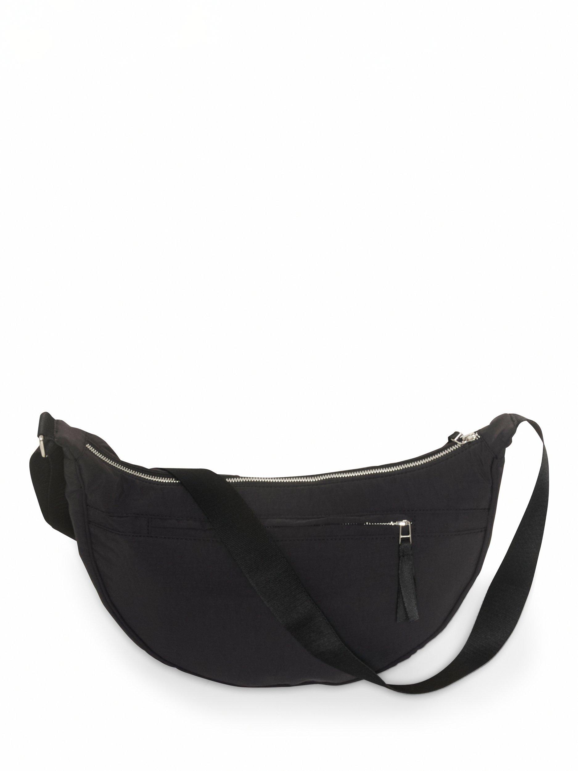 Product image 1 of 4, which shows Part Two Luane Half Moon Bag, Black