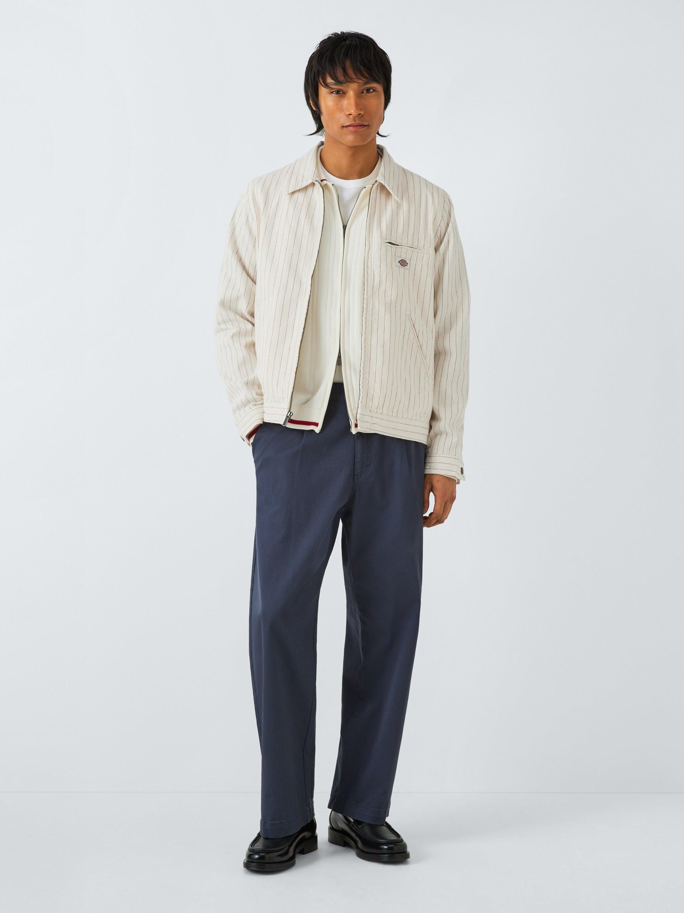 Product image 3 of 6, which shows Dickies Lewistown Cotton Full-Zip Cardigan, Egret, M