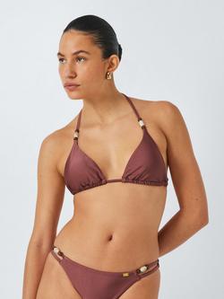 AND/OR Monaco Triangle Bikini Top, Deep Red, Deep Red