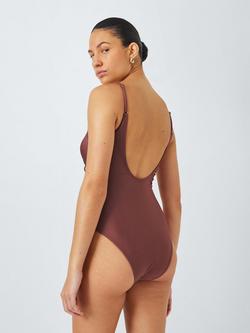 AND/OR Monaco Cut-Out Swimsuit, Deep Red - view 2, Deep Red