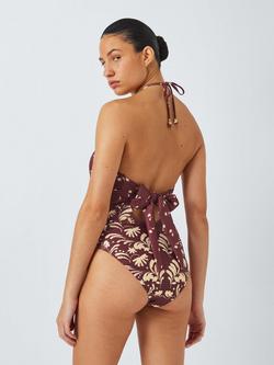 AND/OR Paloma Keyhole Swimsuit, Brown - view 2, Brown