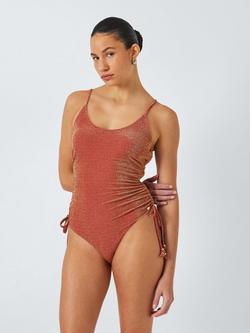AND/OR Lurex Swimsuit, Deep Red, Deep Red
