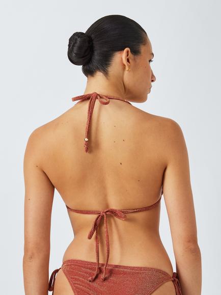 AND/OR Lurex Bikini Top, Deep Red - view 2, Deep Red