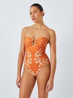 AND/OR Paloma Bandeau Swimsuit, Orange, Orange