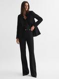 Reiss Gabi Flared Tailored Suit Trousers, Black