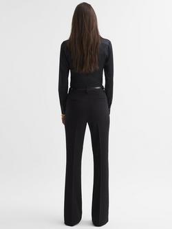 Reiss Gabi Flared Tailored Suit Trousers - view 2, Black
