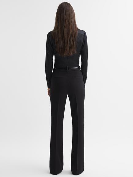 Reiss Gabi Flared Tailored Suit Trousers - view 2, Black