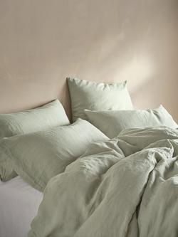 Bedfolk 100% Linen Bedding, Sage