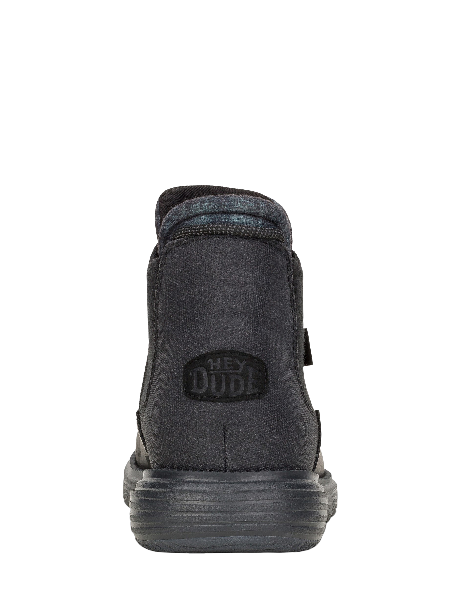 Product image 3 of 5, which shows Hey Dude Branson Classic Water Repellent Chelsea Boots, Black, 7