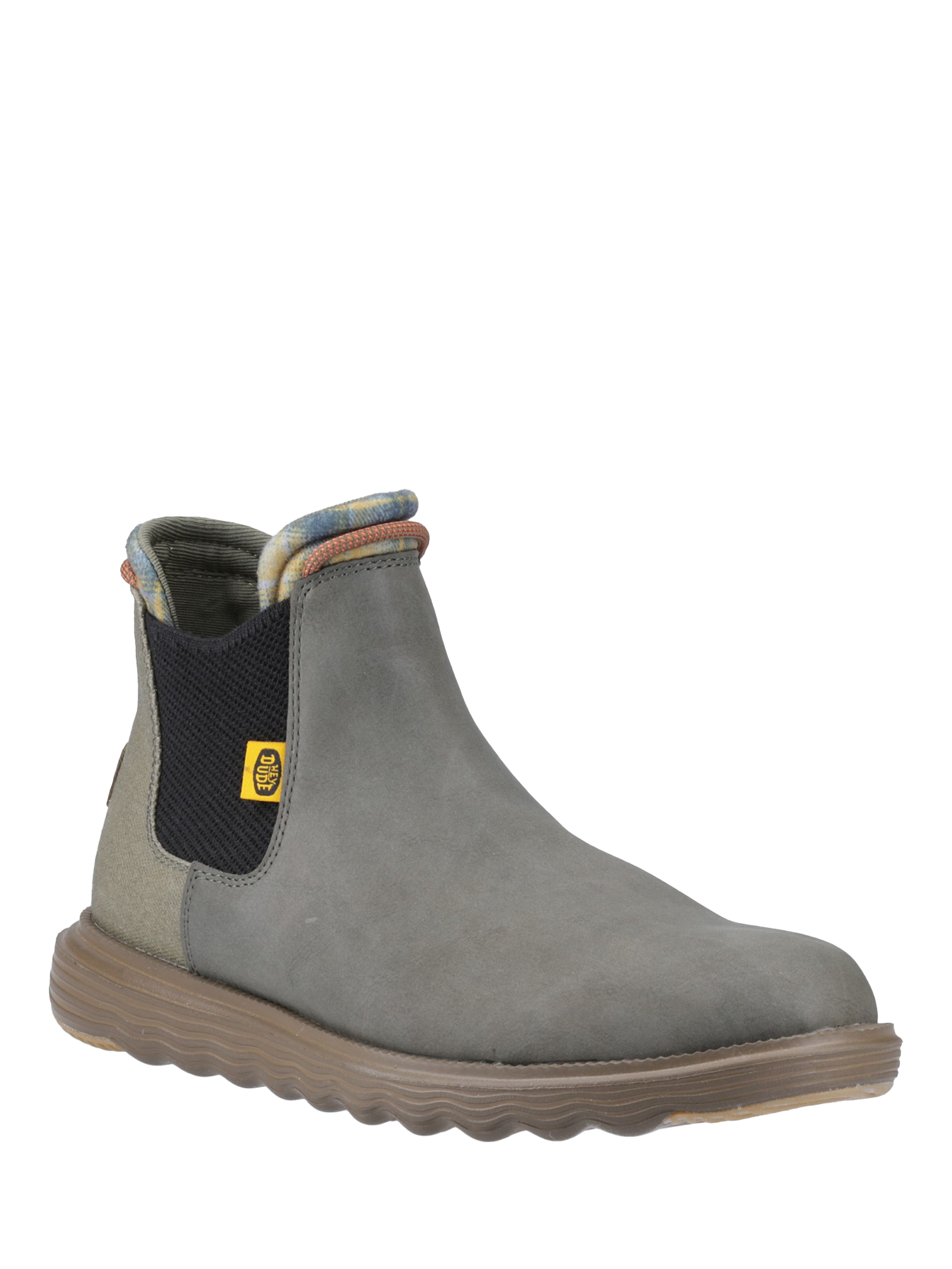 Product image 2 of 4, which shows Hey Dude Branson Classic Water Repellent Chelsea Boots, Olive, 7