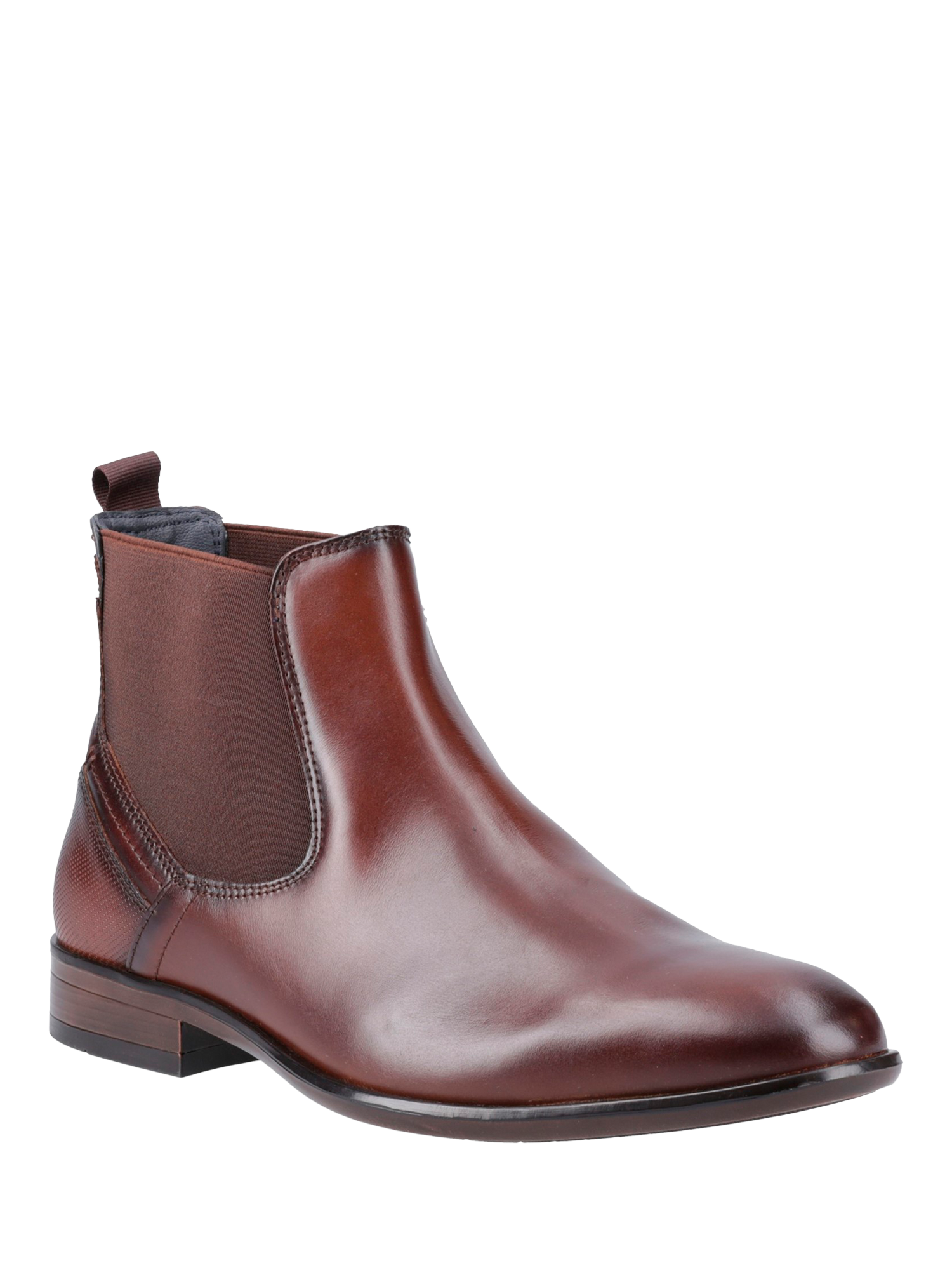 Product image 2 of 4, which shows Pod Frank Leather Chelsea Boots, Cognac, 7
