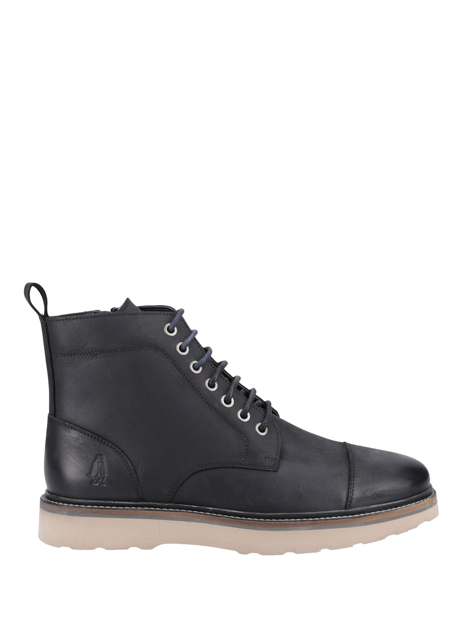 Hush Puppies Milo Leather Lace Up Boots Black