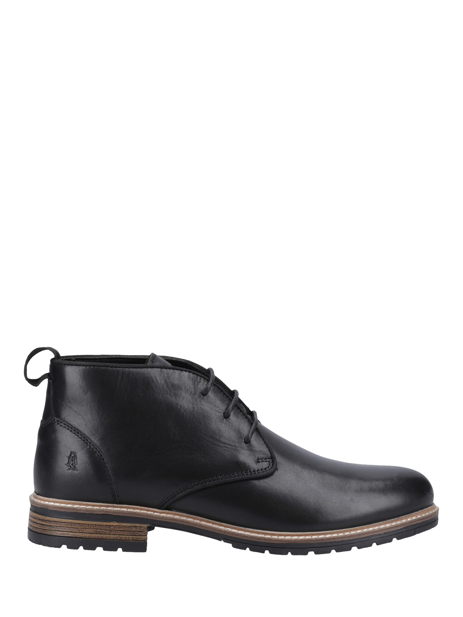 Hush Puppies Ricky Leather Chukka Boots Black