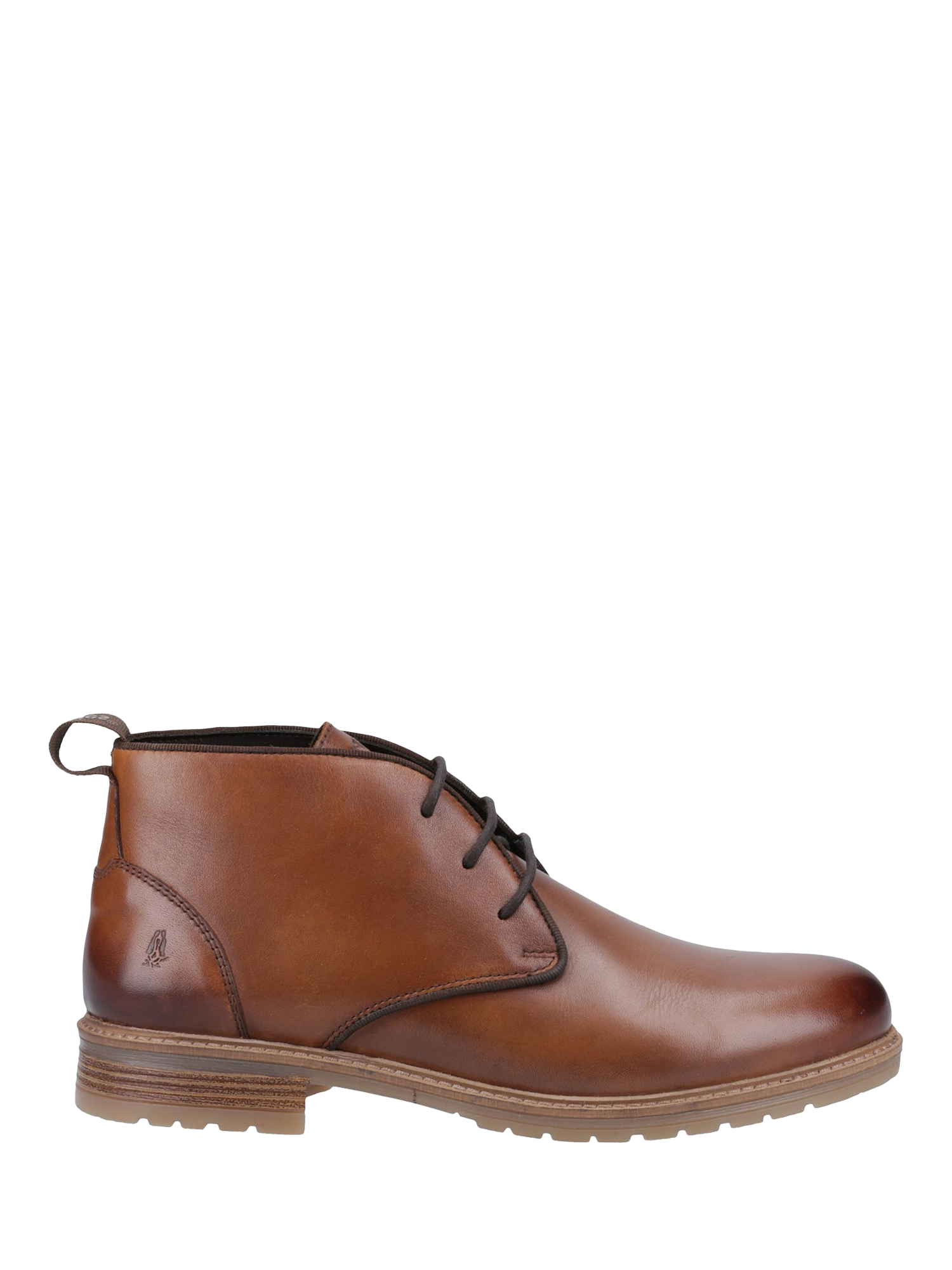 Product image 1 of 4, which shows Hush Puppies Ricky Leather Chukka Boots, Tan, 6