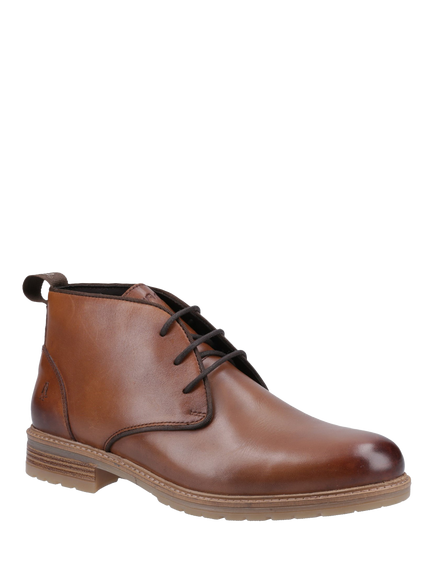 Hush Puppies Ricky Leather Chukka Boots - view 2, Tan