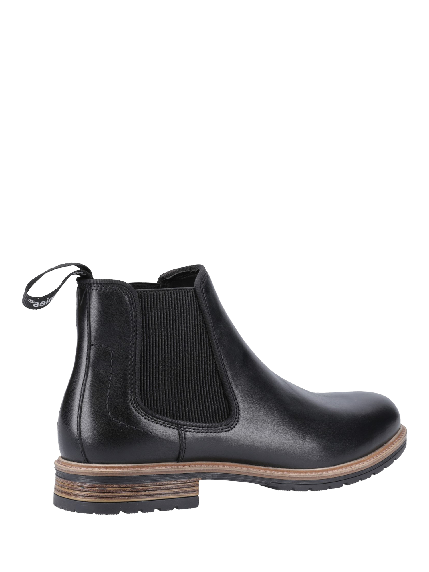 Product image 3 of 4, which shows Hush Puppies Russell Leather Chelsea Boots, Black, 6