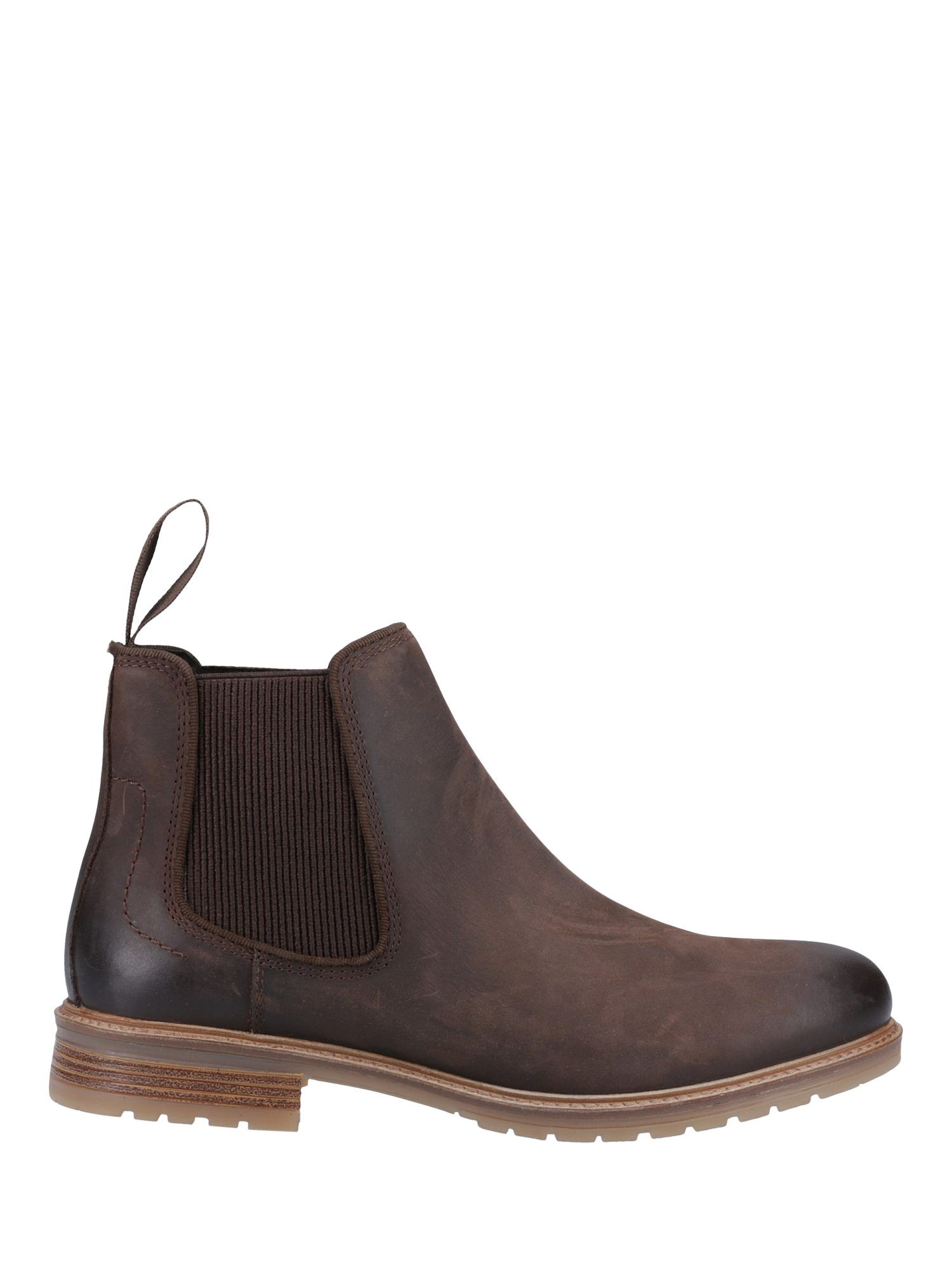 Product image 1 of 4, which shows Hush Puppies Russell Leather Chelsea Boots, Brown, 6