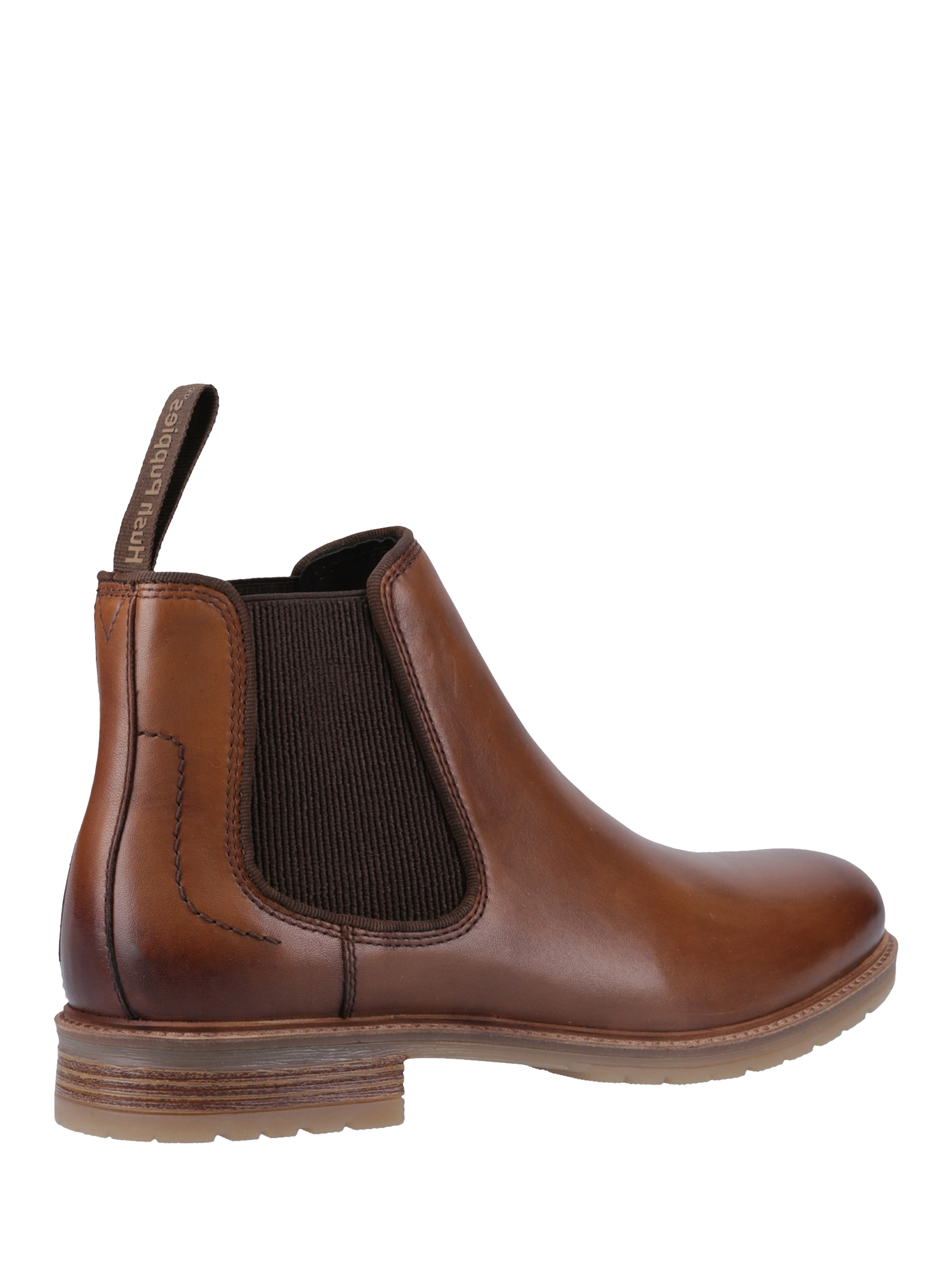 Product image 3 of 4, which shows Hush Puppies Russell Leather Chelsea Boots, Tan, 6