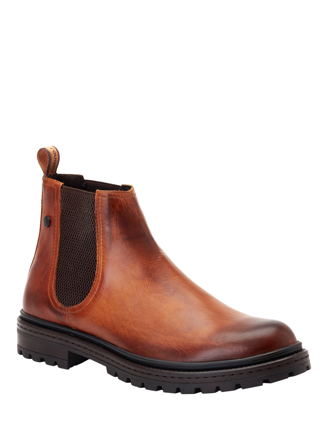 Product image 2 of 5, which shows Base London Walsh Leather Chelsea Boots, Tan, 7