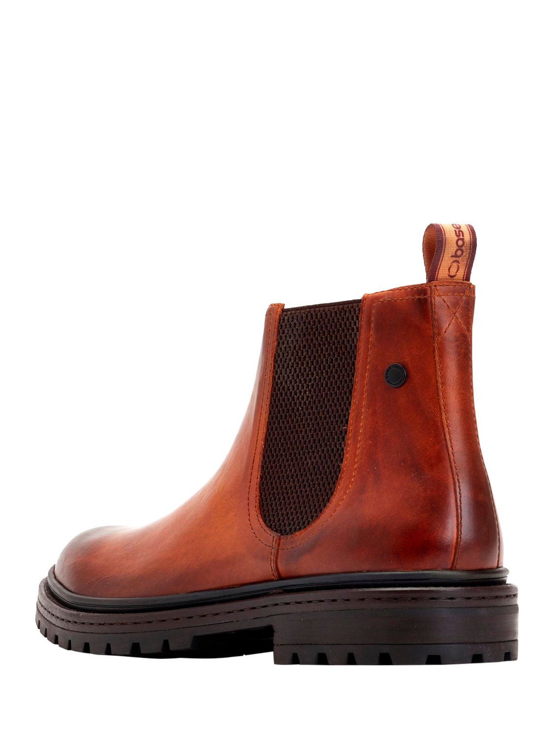 Product image 3 of 5, which shows Base London Walsh Leather Chelsea Boots, Tan, 7