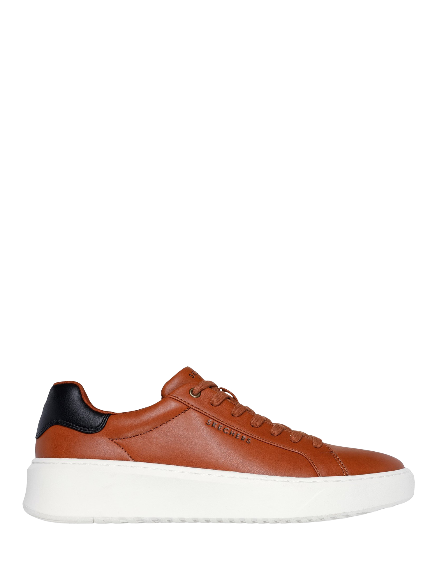 Product image 1 of 4, which shows Skechers Court Break Suit Trainers, Brown, 6