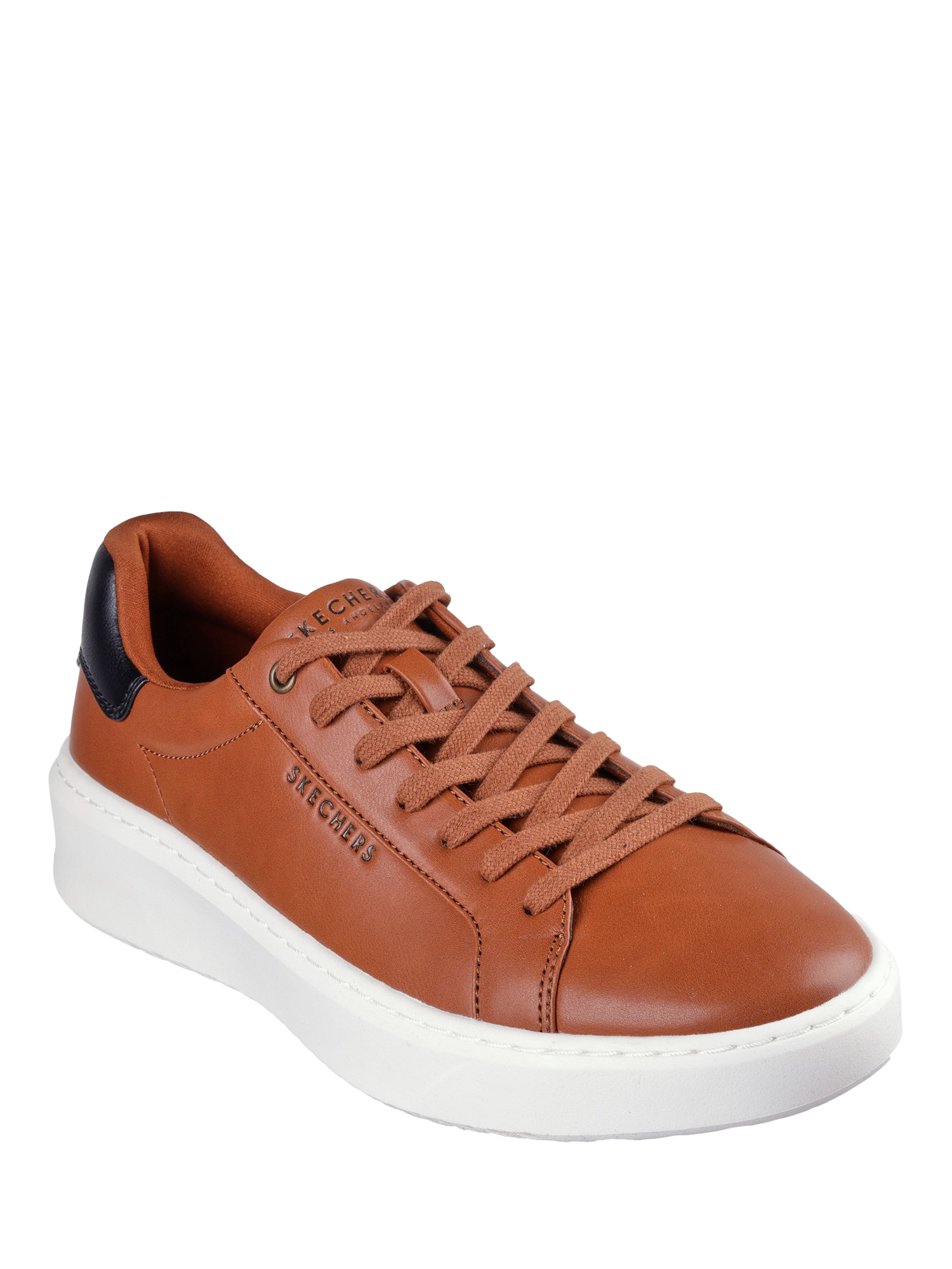 Product image 2 of 4, which shows Skechers Court Break Suit Trainers, Brown, 6