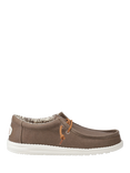 Hey Dude Wally Waxed Canvas Shoes, Brown