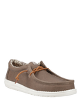 Hey Dude Wally Waxed Canvas Shoes, Brown