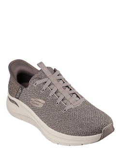 Skechers Arch Fit 2.0 Look Ahead Slip-In Shoes, Taupe - view 2, Taupe
