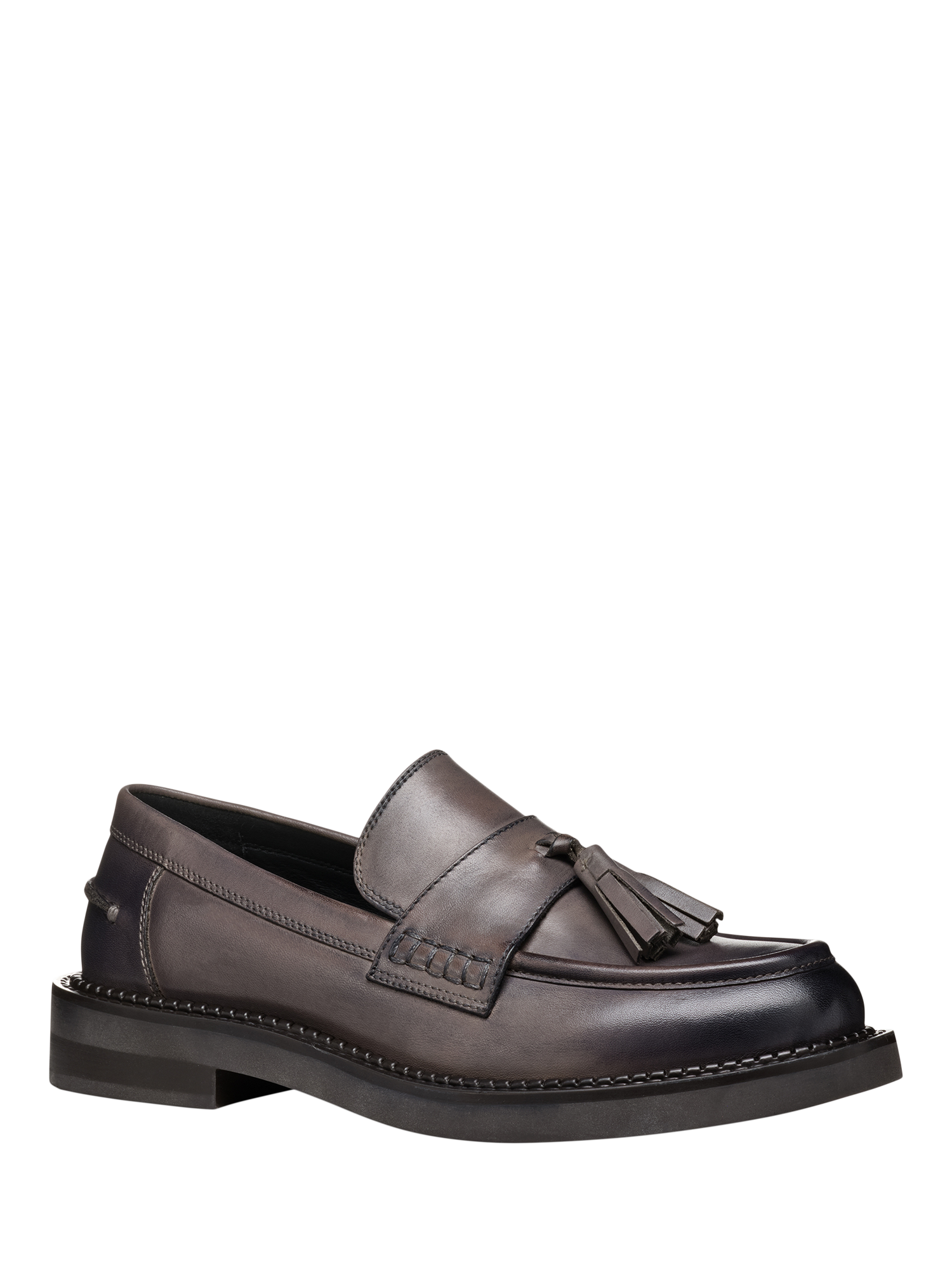 Product image 7 of 7, which shows Geox Serilda Leather Chunky Loafers, Taupe, EU38