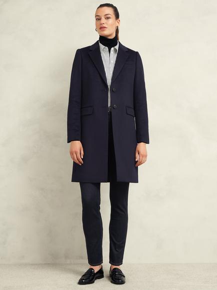 Hobbs Cavendish Wool Coat, Navy