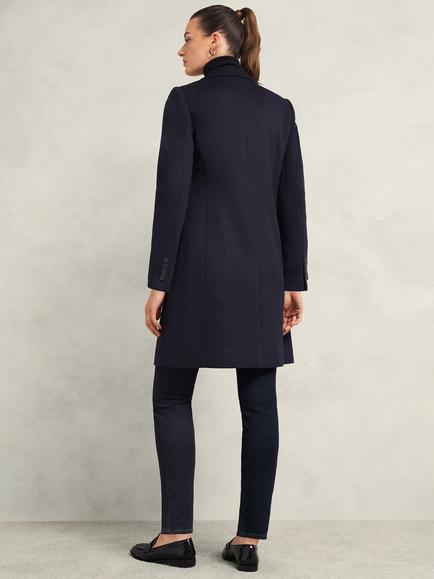 Hobbs Cavendish Wool Coat - view 2, Navy