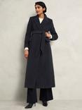 Hobbs Clarendon Wool Blend Coat, Charcoal