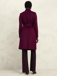 Hobbs Cristie Wool Coat, Warm Plum