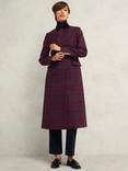 Hobbs Patricia Wool Rich Coat, Pink/Multi