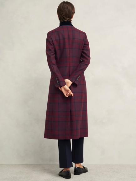 Hobbs Patricia Wool Rich Coat, Pink/Multi - view 2, Pink/Multi