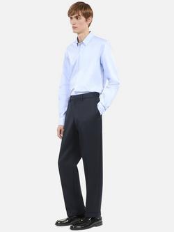 THE KOOPLES Wool Blend Straight Leg Trousers, Dark Navy - view 2, Dark Navy