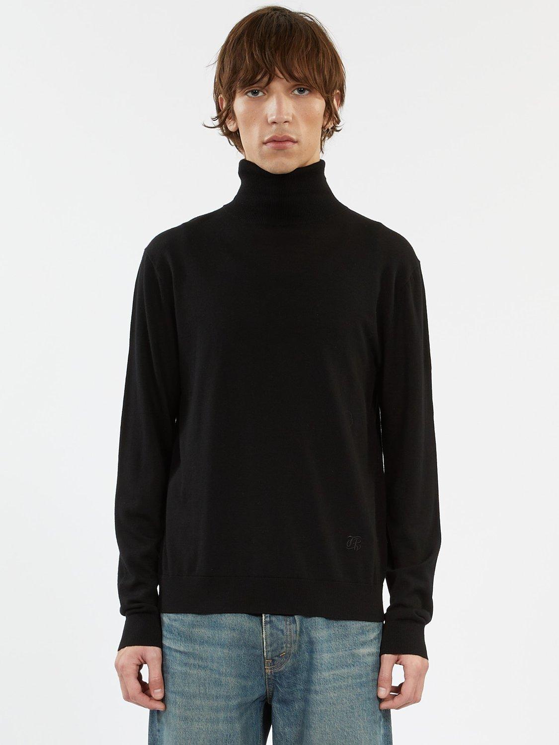Product image 2 of 3, which shows THE KOOPLES Wool Turtle Neck Embroidered Jumper, Black, XXL